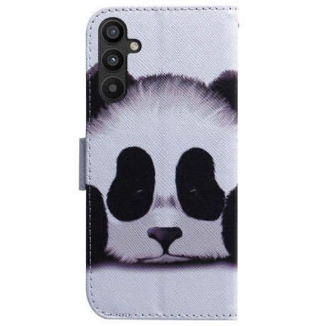 Чехол-книжка Coloured Drawing для Samsung Galaxy A34 5G - Panda