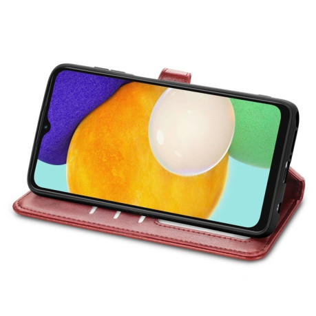 Чехол- книжка Retro Solid Color на Samsung Galaxy A04s/A13 5G - красный