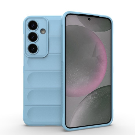 Силіконовий чохол Magic Flannel для Samsung Galaxy S25+ 5G - блакитний