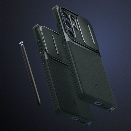 Оригинальный чехол Spigen OPTIK ARMOR для Samsung Galaxy S25 Ultra - Abyss Green