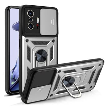 Протиударний чохол Camera Sliding Xiaomi Mi 11T / 11T Pro - сріблястий