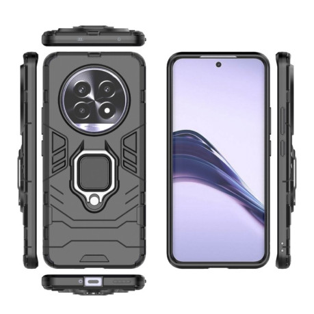 Противоударный чехол HMC 360 Degree Rotating Holder на Realme 13 Pro - черный