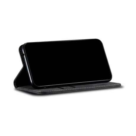 Чехол книжка Denim Texture Casual Style на OnePlus 10R / Ace - черный
