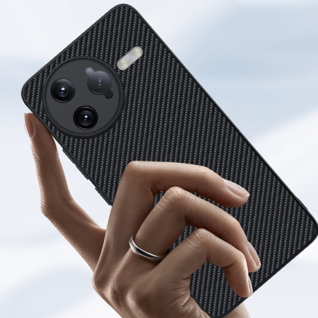 Протиударний чохол Carbon Fiber Texture Printing для Xiaomi Poco F7 Ultra 5G - чорно-синій