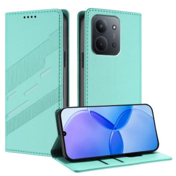 Чохол-книжка Embossed Multi-functional Wallet Retro Leather на Xiaomi Redmi 15C 5G / 4G EU 173mm - зелений