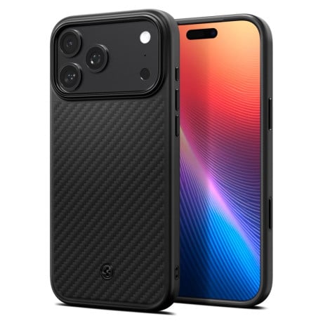 Оригінальний чохол Spigen Enzo Aramid &quot;T&quot; з MagSafe на iPhone 17 Pro Max - black