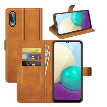 Чохол-книжка Retro Calf Pattern Buckle Samsung Galaxy A02 - жовтий