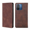 Чохол-книжка Retro Skin Feel Business Magnetic на Xiaomi Redmi Poco C55/Redmi 12C/11A - темно-коричневий