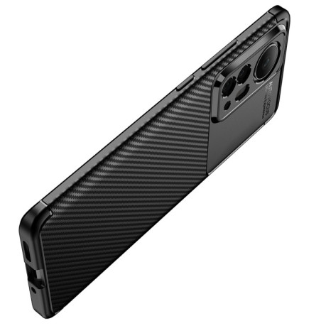 Ударозахисний чохол HMC Carbon Fiber Texture на Xiaomi Mi 12 Pro 5G - чорний