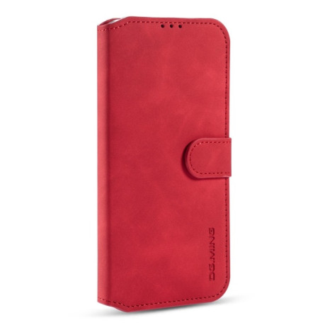 Чехол-книжка DG.MING Retro Oil Side на Xiaomi Mi 10T Lite - красный