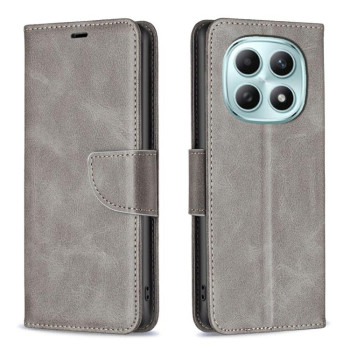 Чохол-книжка Lambskin Texture Pure Color для Redmi Note 15 Pro 4G Global 165.8mm — сірий