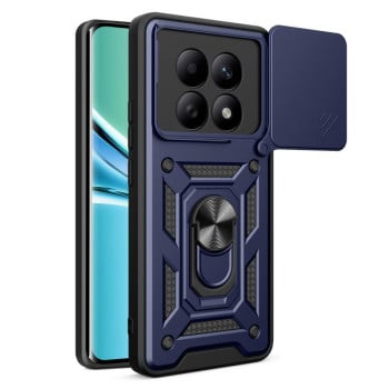 Чохол зі шторкою на камеру Sliding Camshield і підставкою для Redmi Note 15 5G Global 164mm — синій