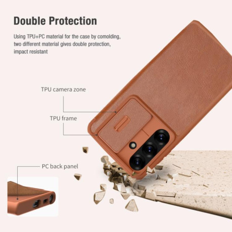 Чохол-книжка Nillkin Qin Series для Samsung Galaxy S25+ 5G - чорний