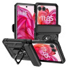 Противоударный чехол Sliding Camshield для Motorola razr 50 - черный