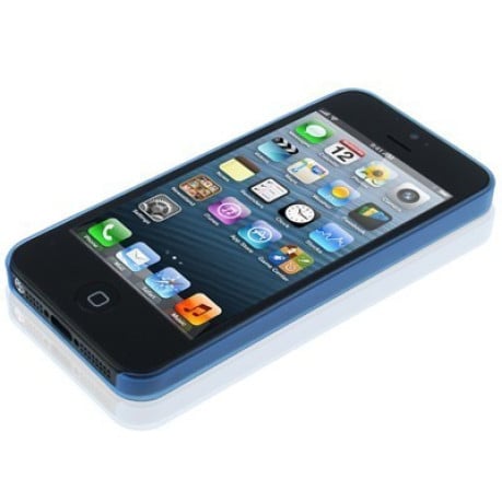 Ультратонкий Матовый Голубой Чехол 0.3mm для iPhone 5/ 5s/ SE