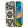 Оригинальный чехол Guess IML Peony On 4G Background MagSafe для iPhone 16 Pro - Brown