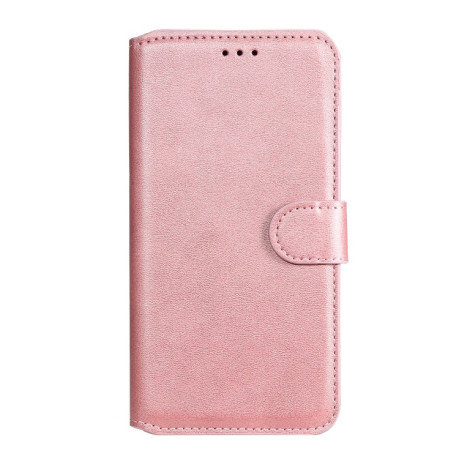 Чехол-книжка Classic Calf Texture для Xiaomi Mi Note 10 Lite - розовое золото
