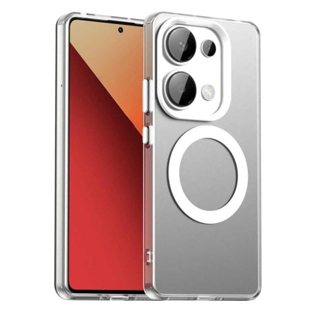 Противоударный чехол MagSafe Holder PC Hybrid для Xiaomi Redmi Note Redmi Note 14S/ 13 Pro 4G / POCO M6 Pro 4G - белый