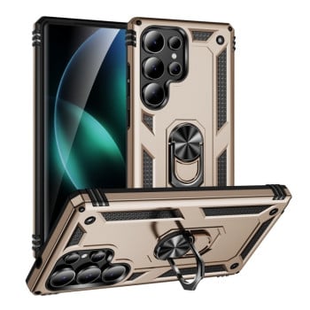 Протиударний чохол PC + TPU Shockproof Protective  для Samsung Galaxy S25 Ultra 5G - золотий