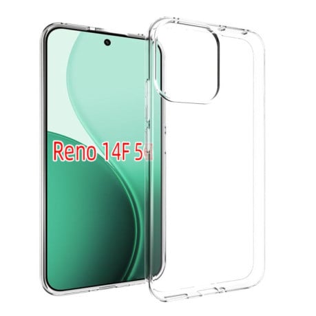 Противоударный чехол Waterproof Texture на OPPO Reno14 F 5G - прозрачный