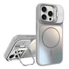 Матований чохол AG Frosted Lens Holder MagSafe з тримачем камери і MagSafe для iPhone 15 Pro — титаново-сріблястий