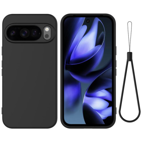 Силиконовый чехол Solid Color Liquid Silicone на Google Pixel 10 Pro XL - черный