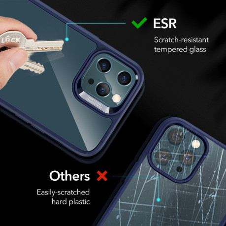 Протиударний чохол ESR Ice Shield Series для iPhone 12/12 Pro - синій
