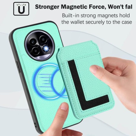 Чохол CX01 Detachable Magsafe Magnetic Card Bag для Realme 13 Pro / 13 Pro+ - зелений