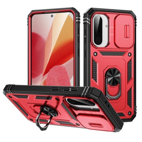 Противоударный чехол Sliding Camshield для Samsung Galaxy A56 5G - Red+Black