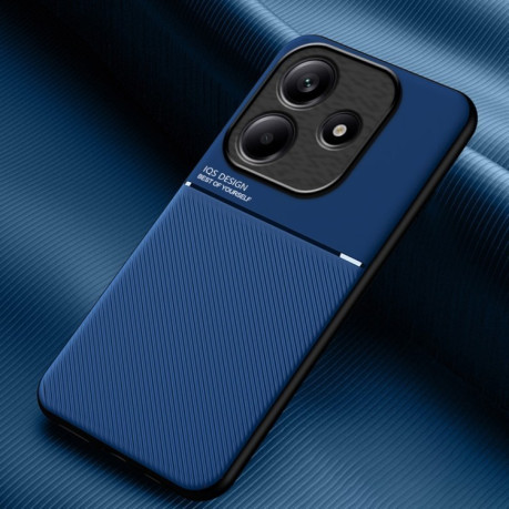 Противоударный чехол Tilt Strip Grain на Xiaomi Redmi Note 14 5G - синий
