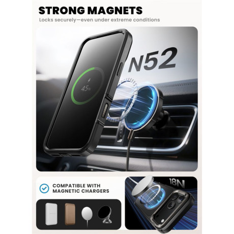 Оригинальный чехол Supcase IBLSN Ares Flip Mag с MagSafe на iPhone 17 Pro Max - Black