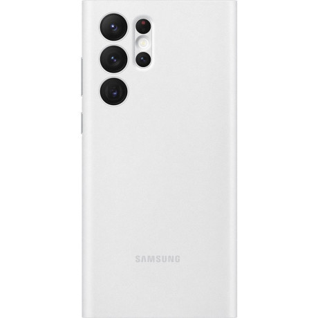 Оригинальный чехол-книжка Samsung Smart Clear View для Samsung Galaxy S22 Ultra - white