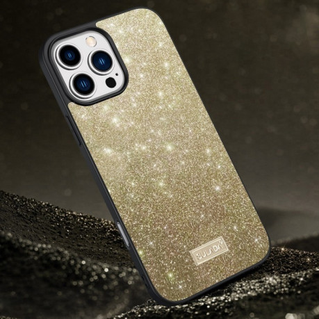 Чохол SULADA Glittery для iPhone 16 Pro Max - золотий