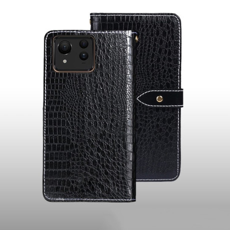 Чехол-книжка idewei Crocodile Texture для Google Pixel 8a - черный