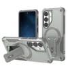 Противоударный чехол MagSafe Holder Armor PC Hybrid для Samsung Galaxy S26 5G — серый