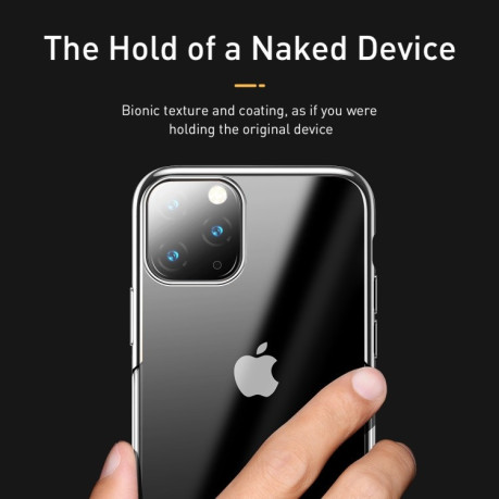 Силиконовый чехол Baseus Shining case на iPhone 11 Pro-серебристый