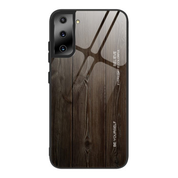 Протиударний чохол Wood Grain Glass Samsung Galaxy S21 Ultra - M01