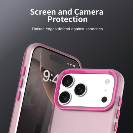 Противоударный чехол Candy Series для iPhone 17 Pro Max - красный