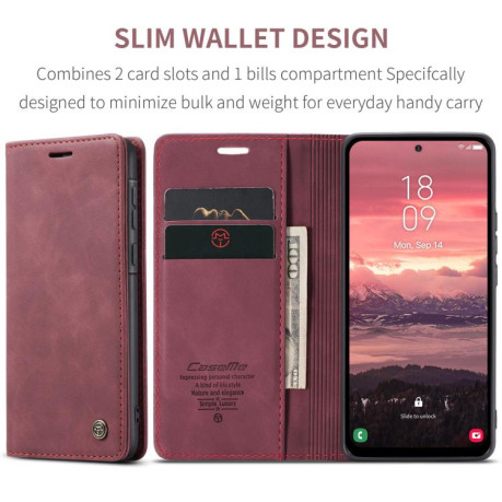 Чехол-книжка CaseMe-013 Multifunctional на Samsung Galaxy A56 - красный