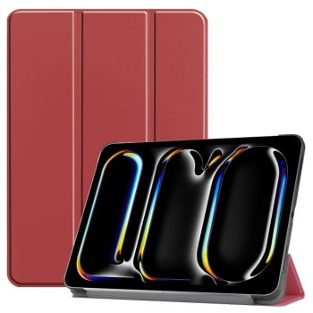 Чохол-книжка Custer Pattern Pure Color на iPad Pro 11 2024 - винно-червоний