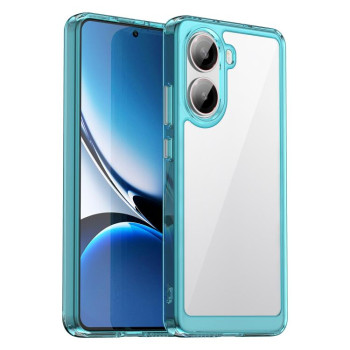 Протиударний чохол Colorful Acrylic Series із кольоровою силіконовою боковиною на Xiaomi Poco X7 Pro - синій