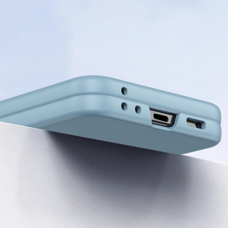 Противоударный чехол Integrated PC Skin Feel Shockproof для Motorola Razr 50 - синий