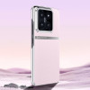 Чохол  Electroplating Plain-leather All-inclusive Shockproof для Xiaomi 14 - рожевий