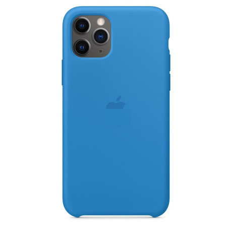 Силиконовый чехол Silicone Case Surf Blue на iPhone 11 Pro-премиальное качество