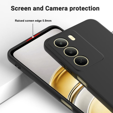 Силіконовий чохол Solid Color Liquid Silicone на Realme C75 5G / C73 5G - чорний