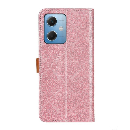 Чехол-книжка European Floral для Xiaomi Poco X5 5G / Redmi Note 12 5G - розовый