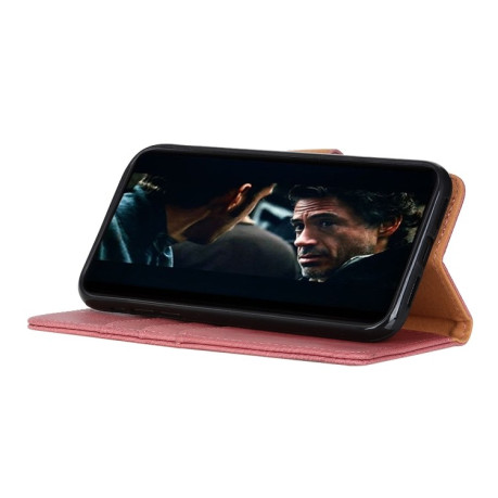 Чохол-книжка Cowhide Texture на Samsung Galaxy S20 Ultra-рожевий