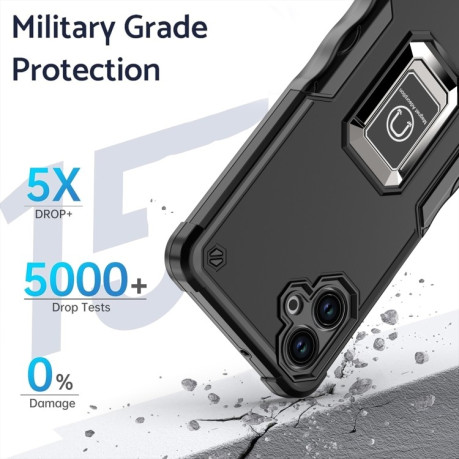 Протиударний чохол Non-slip Armor для Samsung Galaxy A06 4G - чорний