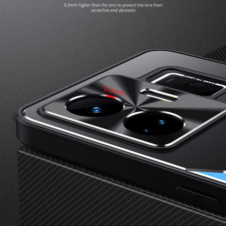 Протиударний чохол Blade Series для Realme GT Neo 5 5G / GT3 5G  - чорно-червоний