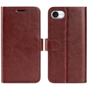Чехол-книжка R64 Texture Horizontal Flip Leather для iPhone 17e/16e - коричневый